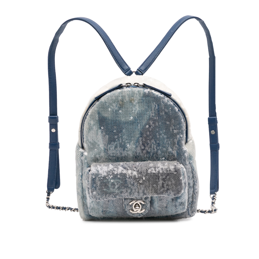 Pre-Loved Chanel Sequin Waterfall Backpack